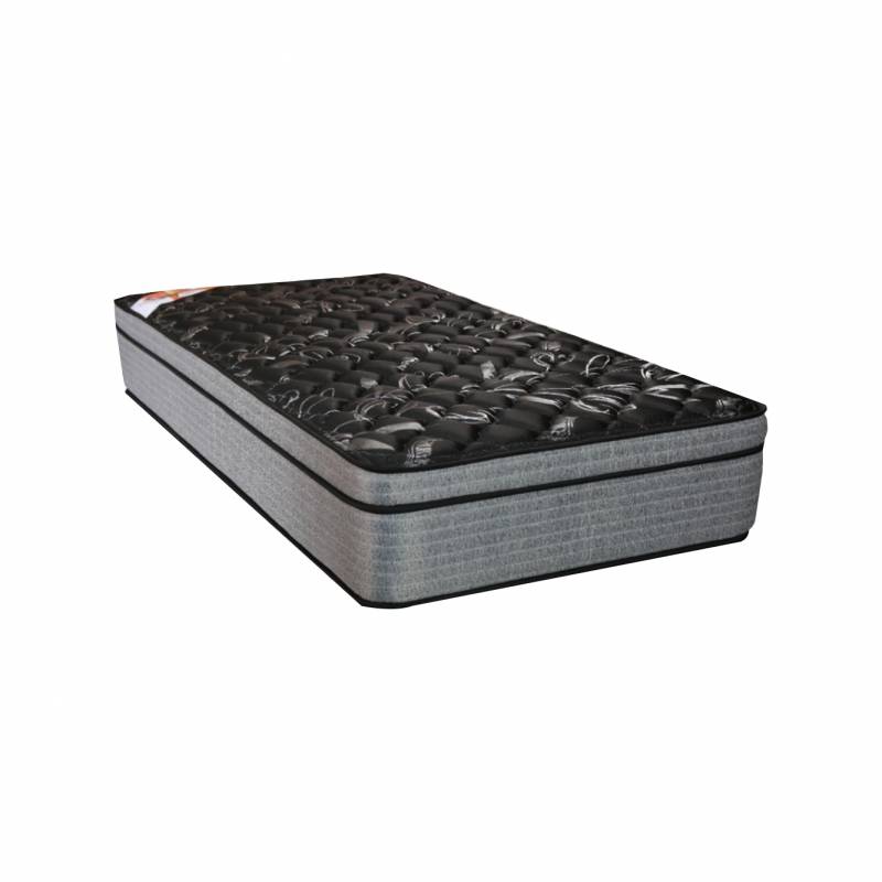 Taurus Colchon Resorte 80X190 Equis Negro C/ Euro Pillow 682Nep