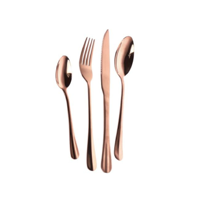 Kremer Set De Cubierto 24Pz New York Gold Rose Kr1010