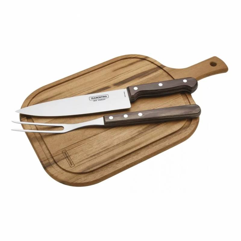 Tramontina Kit Para Asado 3 Piezas Polywood 21198/914