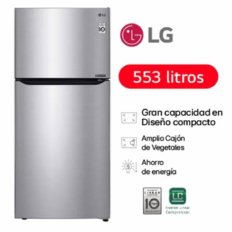 Lg Heladera 553 Lts No Frost Gt57Bpsx Acero Inverter