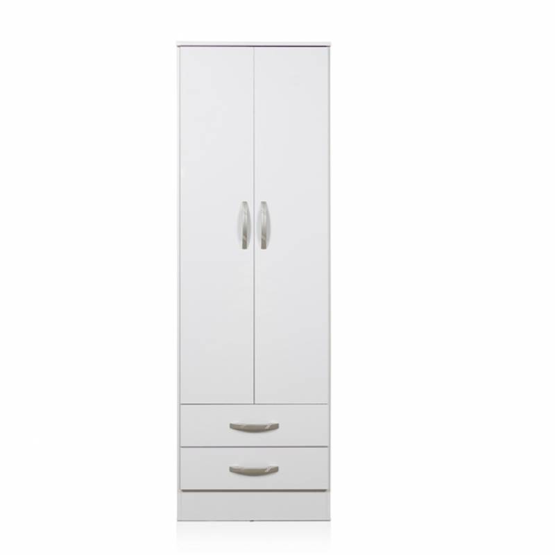 Ricchezze Tana Eco Placard 2 Puertas 2 Cajones Fresno Blanco