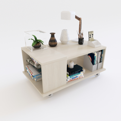 Delos Boston Mesa De Living Dl876Fc Fineline Crema