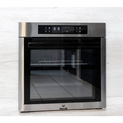 Morelli Hogar Horno Electrico Empotrable New Vetro 900701 75Ltrs Acero