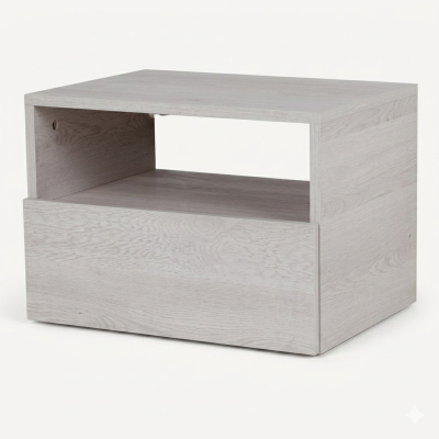 Ricchezze Murano Mesa Luz 1 Cajon Flotante Pino Blanco