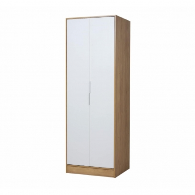 Ricchezze Murano Placard 2 Puertas 0.70 Hickory/Blanco Texturado
