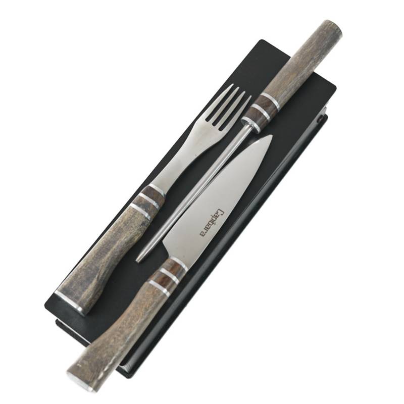 Capibara Set X3 Cuchillo Tenedor Chaira K30017