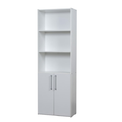 Ricchezze Mesina Biblioteca 5 Espacios 2 Puertas Bajas Pino Blanco