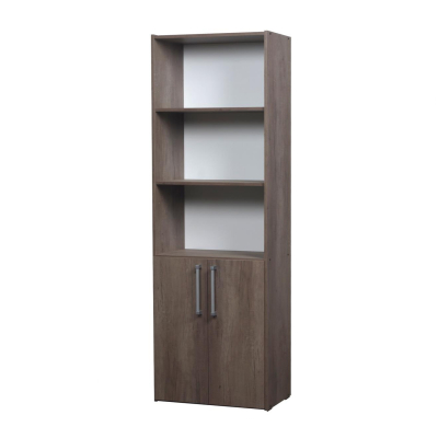 Ricchezze Mesina Biblioteca 5 Espacios 2 Puertas Bajas Nebraska Gris