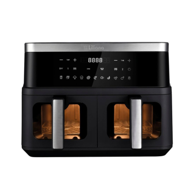 Liliana Freidora Sin Aceite 9 Lts 2400W Aaf990 Dualfryer Doble