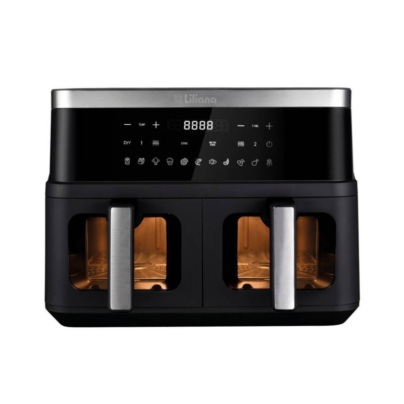 Liliana Freidora Sin Aceite 9 Lts 2400W Aaf990 Dualfryer Doble