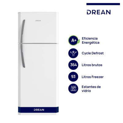Drean Heladera 364 Lts Hdr370F50B Ciclica Blanca