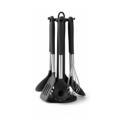 Carol Set 6 Utensillos Silicona C/Acero + Colgante  6807