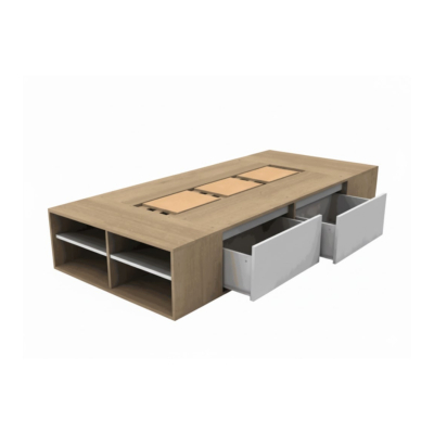 Gacela Cama Box 2 Cajones 712151 Roble Miel-Blanco