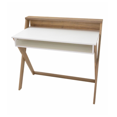 Gacela Escritorio 105 C/Estante 334093 Blanco Roble Miel