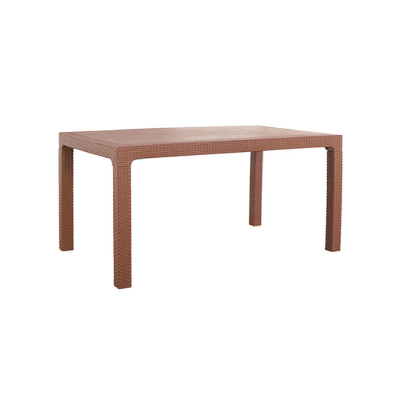 Laury Mesa Rectangular 150X89 Chocolate Alta Simil Ratan 18396