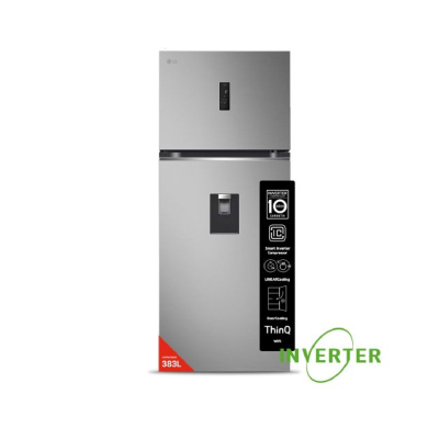 Lg Heladera 383 Lts Inverter C/Dispenser Vt40Apy No Frost Silver
