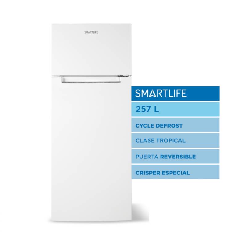 Smartlife Heladera 257 Lts Cycle Defrost Sl-Rfh260Wh Blanca