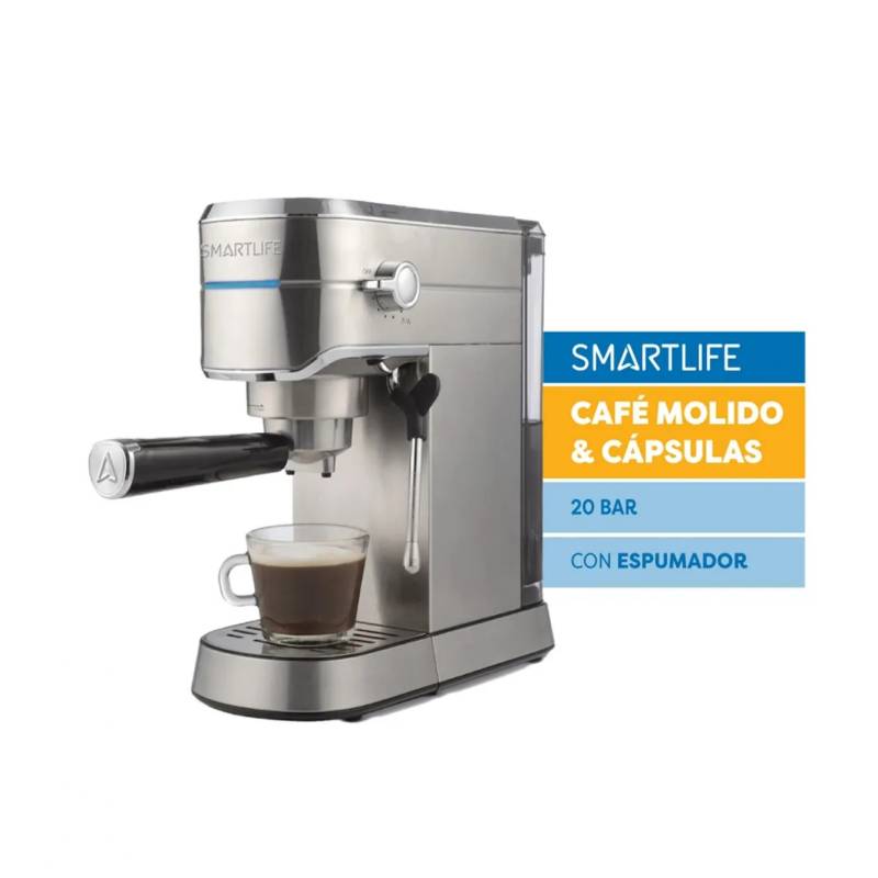 Smartlife Cafetera Expresso 3 En 1 Sl-Ec5418Ndg