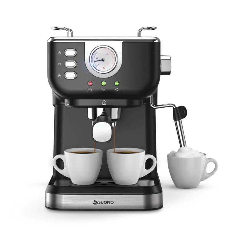 Suono Cafetera Express 1050W 20 Bares  Hog0392 Vintage C/Vaporizador  Negra